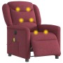 Sillón de masaje reclinable eléctrico tela rojo tinto by , Armchairs - Ref: Foro24-3303187, Price: 253,81 €, Discount: %