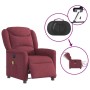Sillón de masaje reclinable eléctrico tela rojo tinto by , Armchairs - Ref: Foro24-3303187, Price: 253,81 €, Discount: %