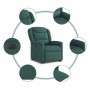 Sillón eléctrico reclinable elevable de tela verde oscuro by , Armchairs - Ref: Foro24-3303220, Price: 298,91 €, Discount: %