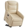 Sillón eléctrico reclinable elevable de tela color crema by , Armchairs - Ref: Foro24-3303222, Price: 300,37 €, Discount: %