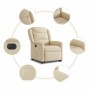 Sillón eléctrico reclinable elevable de tela color crema by , Armchairs - Ref: Foro24-3303222, Price: 300,37 €, Discount: %