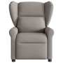 Sillón reclinable de masaje eléctrico tela gris taupe by , Armchairs - Ref: Foro24-3303371, Price: 270,85 €, Discount: %