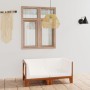 Sofá 2 plazas y cojines blanco crema madera maciza de acacia de vidaXL, Conjuntos de jardín - Ref: Foro24-3058112, Precio: 25...