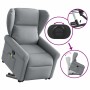 Sillón de masaje reclinable de pie de tela gris claro by , Armchairs - Ref: Foro24-3303384, Price: 281,29 €, Discount: %