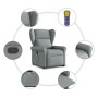 Sillón de masaje reclinable de pie de tela gris claro by , Armchairs - Ref: Foro24-3303384, Price: 281,29 €, Discount: %
