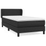 Cama box spring con colchón cuero sintético negro 80x200 cm en Camas y somieres | Comprar online en Foro24