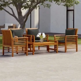 5-piece garden furniture set and solid acacia wood cushions by vidaXL, Garden sets - Ref: Foro24-3058101, Price: 548,52 €, Di...