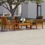 5-teiliges Gartenmöbel-Set und Kissen aus massivem Akazienholz von vidaXL, Gartensets - Ref: Foro24-3058101, Preis: 547,55 €,...