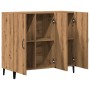 Aparador de madera de ingeniería roble artisan 90x34x80 cm von , Sideboards - Ref: Foro24-856893, Preis: 112,49 €, Rabatt: %