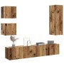 Conjunto de mueble de TV 5 piezas montado la pared madera vieja von , TV-Möbel - Ref: Foro24-3328997, Preis: 176,15 €, Rabatt: %