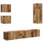 Conjunto de mueble de TV 5 piezas montado la pared madera vieja von , TV-Möbel - Ref: Foro24-3328997, Preis: 176,15 €, Rabatt: %