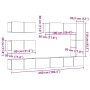 Conjunto de mueble de TV 7 piezas montado la pared madera vieja von , TV-Möbel - Ref: Foro24-3329139, Preis: 333,31 €, Rabatt: %