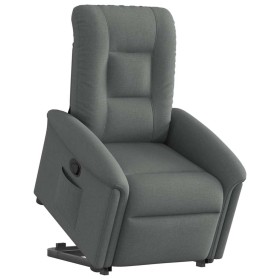Sillón reclinable elevable de tela gris oscuro de , Sillones - Ref: Foro24-3303255, Precio: 260,33 €, Descuento: %