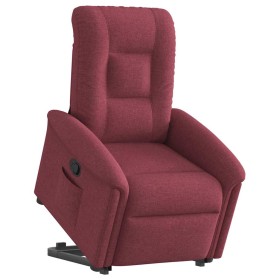 Sillón reclinable elevable tela rojo tinto by , Armchairs - Ref: Foro24-3303257, Price: 257,77 €, Discount: %