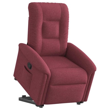 Sillón reclinable elevable tela rojo tinto by , Armchairs - Ref: Foro24-3303257, Price: 257,77 €, Discount: %