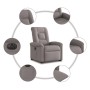 Sillón eléctrico reclinable elevable de tela gris taupe by , Armchairs - Ref: Foro24-3303281, Price: 315,07 €, Discount: %