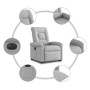 Sillón eléctrico reclinable elevable de tela gris nube by , Armchairs - Ref: Foro24-3303283, Price: 303,86 €, Discount: %