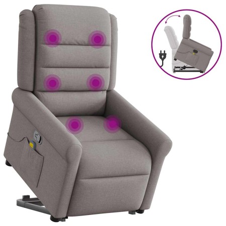 Sillón reclinable de masaje elevable tela gris taupé von , Sessel - Ref: Foro24-3303331, Preis: 282,86 €, Rabatt: %