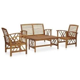 4-teiliges Gartensitzgruppen-Set aus massivem Akazienholz. von vidaXL, Gartensets - Ref: Foro24-3057983, Preis: 333,75 €, Rab...