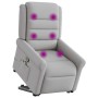 Sillón de masaje reclinable de pie de tela gris nube by , Armchairs - Ref: Foro24-3303333, Price: 265,45 €, Discount: %