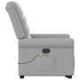 Sillón de masaje reclinable de pie de tela gris nube by , Armchairs - Ref: Foro24-3303333, Price: 265,45 €, Discount: %