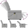 Sillón de masaje reclinable de pie de tela gris nube by , Armchairs - Ref: Foro24-3303333, Price: 265,45 €, Discount: %