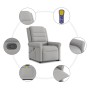 Sillón de masaje reclinable de pie de tela gris nube by , Armchairs - Ref: Foro24-3303333, Price: 265,45 €, Discount: %