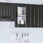Armario pared cocina puerta de cristal Lucca negro von , Küchenschränke - Ref: Foro24-853768, Preis: 60,19 €, Rabatt: %