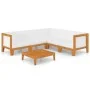 Garden furniture and cushions set 6 pieces solid acacia wood by vidaXL, Garden sets - Ref: Foro24-3058122, Price: 690,39 €, D...