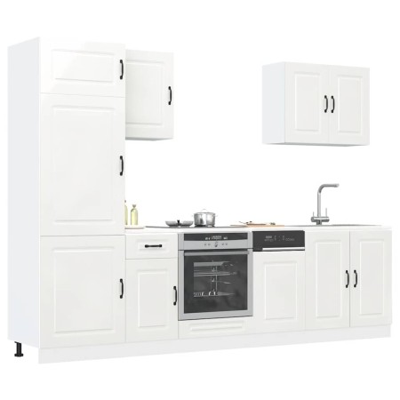 Mueble cocina Kalmar blanco de alto brillo 7 pzas von , Küchenschränke - Ref: Foro24-3314763, Preis: 643,55 €, Rabatt: %