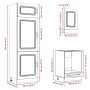 Mueble cocina Kalmar blanco de alto brillo 7 pzas von , Küchenschränke - Ref: Foro24-3314763, Preis: 643,55 €, Rabatt: %