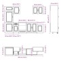 Mueble de cocina Kalmar blanco 7 piezas madera contrachapada von , Küchenschränke - Ref: Foro24-3314761, Preis: 578,68 €, Rab...