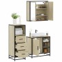 Set de muebles de baño 3 pzas madera contrachapada roble Sonoma von , Badezimmermöbel - Ref: Foro24-3301026, Preis: 224,67 €,...
