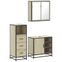 Set de muebles de baño 3 pzas madera contrachapada roble Sonoma von , Badezimmermöbel - Ref: Foro24-3301026, Preis: 224,67 €,...