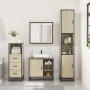 Set de muebles de baño 3 pzas madera contrachapada roble Sonoma von , Badezimmermöbel - Ref: Foro24-3301026, Preis: 224,67 €,...
