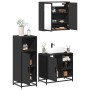 Juego de muebles de baño 3 pzas madera contrachapada negro by , Bathroom furniture - Ref: Foro24-3300965, Price: 233,28 €, Di...