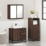 Set de muebles baño 3 pzas madera contrachapada roble marrón by , Bathroom furniture - Ref: Foro24-3300959, Price: 228,10 €, ...