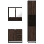 Set de muebles baño 3 pzas madera contrachapada roble marrón von , Badezimmermöbel - Ref: Foro24-3301109, Preis: 289,87 €, Ra...