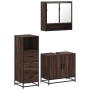 Set de muebles baño 3 pzas madera contrachapada roble marrón von , Badezimmermöbel - Ref: Foro24-3301039, Preis: 220,53 €, Ra...