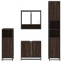 Set de muebles baño 4 pzas madera contrachapada roble marrón von , Badezimmermöbel - Ref: Foro24-3301219, Preis: 331,81 €, Ra...