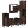 Set de muebles baño 4 pzas madera contrachapada roble marrón von , Badezimmermöbel - Ref: Foro24-3301219, Preis: 331,81 €, Ra...