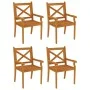 Juego de comedor de jardín 5 piezas madera maciza de acacia de vidaXL, Conjuntos de jardín - Ref: Foro24-3058003, Precio: 479...
