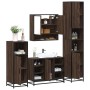 Set de muebles baño 4 pzas madera contrachapada roble marrón by , Bathroom furniture - Ref: Foro24-3301244, Price: 401,68 €, ...