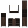 Set de muebles baño 4 pzas madera contrachapada roble marrón by , Bathroom furniture - Ref: Foro24-3301244, Price: 401,68 €, ...