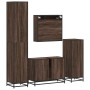Set de muebles baño 4 pzas madera contrachapada roble marrón by , Bathroom furniture - Ref: Foro24-3301244, Price: 401,68 €, ...