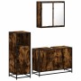 Set de muebles baño 3 pzas madera contrachapada roble ahumado von , Badezimmermöbel - Ref: Foro24-3300952, Preis: 230,54 €, R...