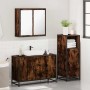 Set de muebles baño 3 pzas madera contrachapada roble ahumado von , Badezimmermöbel - Ref: Foro24-3300952, Preis: 230,54 €, R...