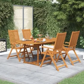 Garden dining set 5 pieces solid acacia wood by vidaXL, Garden sets - Ref: Foro24-3058011, Price: 585,87 €, Discount: %