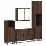 Set de muebles baño 4 pzas madera contrachapada roble marrón von , Badezimmermöbel - Ref: Foro24-3301194, Preis: 393,41 €, Ra...