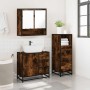 Set de muebles baño 3 pzas madera contrachapada roble ahumado von , Badezimmermöbel - Ref: Foro24-3301047, Preis: 256,22 €, R...